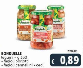 Deco Supermercati BONDUELLE legumi - g 330 offerta