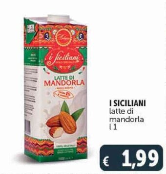 Deco Supermercati I SICILIANI latte di mandorla l 1 offerta