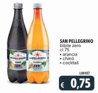 Deco Supermercati SAN PELLEGRINO bibite zero cl 75 offerta