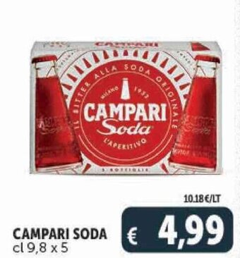 Deco Supermercati CAMPARI SODA cl 9,8 x 5 offerta