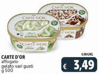 Deco Supermercati CARTE D'OR affogato gelato vari gusti g 500 offerta
