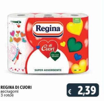 REGINA DI CUORI asciugoni 3 rotoli