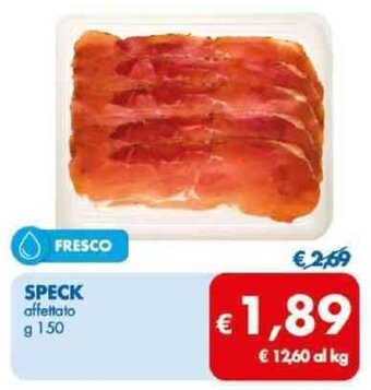 MD Discount SPECK affettato g 150 offerta