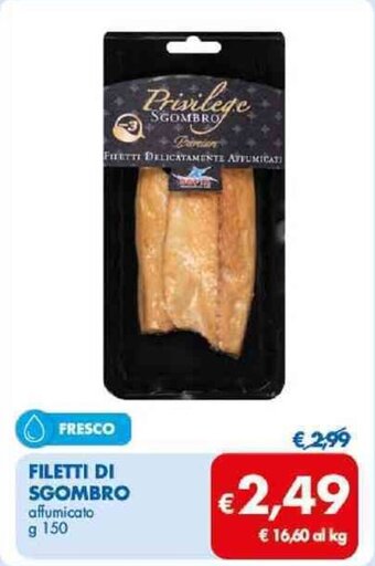 FILETTI DI SGOMBRO affumicato g 150
