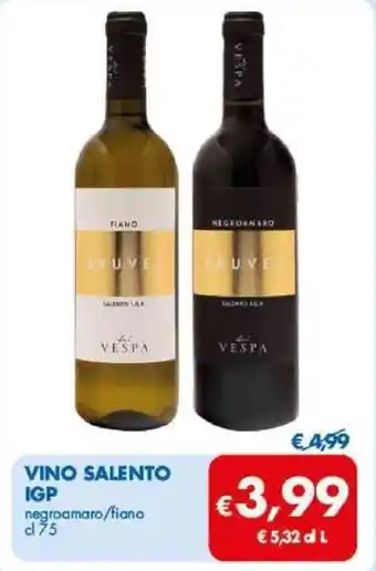 MD Discount VINO SALENTO IGP negroamaro/tiano cl 75 offerta