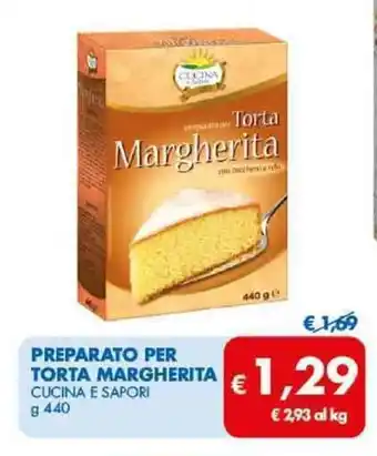 MD Discount PREPARATO PER TORTA MARGHERITA CUCINA E SAPORI g 440 offerta