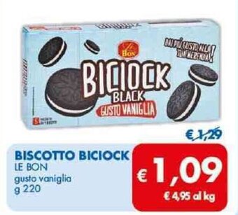MD Discount BISCOTTO BICIOCK LE BON gusto vaniglia g 220 offerta