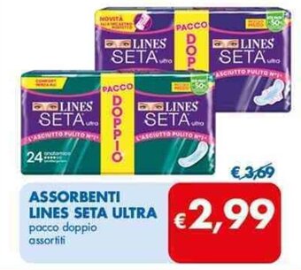 ASSORBENTI LINES SETA ULTRA pacco doppio assortiti