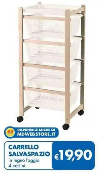 MD Discount CARRELLO SALVASPAZIO offerta