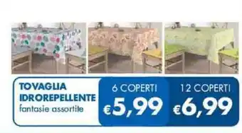 MD Discount TOVAGLIA IDROREPELLENTE 6 COPERTI offerta