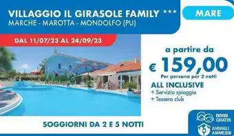 MD Discount VILLAGGIO IL GIRASOLE FAMILY offerta