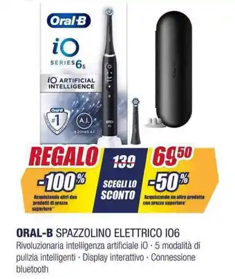 Trony ORAL-B SPAZZOLINO ELETTRICO IO6 offerta
