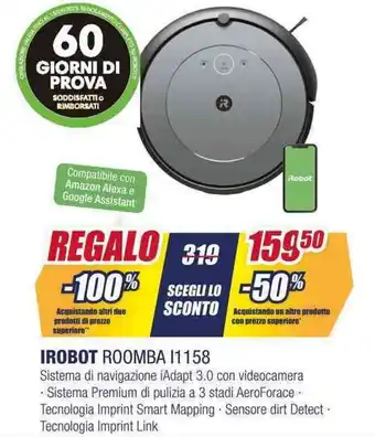 Trony IROBOT ROOMBA I1158 offerta