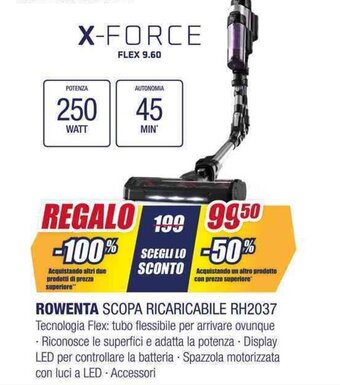 Trony ROWENTA SCOPA RICARICABILE RH2037 offerta