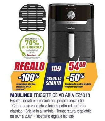 Trony MOULINEX FRIGGITRICE AD ARIA EZ5018 offerta