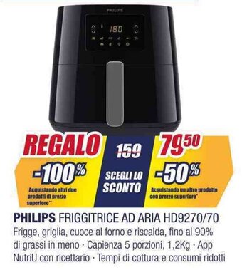 Trony PHILIPS FRIGGITRICE AD ARIA HD9270/70 offerta