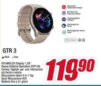 Trony Amazfit GTR 3 offerta