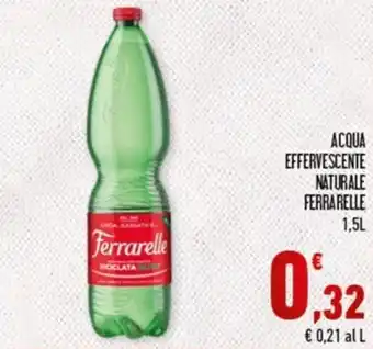 Conad Margherita ACQUA EFFERVESCENTE NATURALE FERRARELLE 1,5L offerta