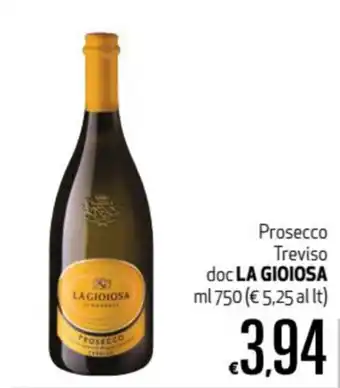 Maxi Supermercati La Gioiosa Prosecco Treviso 750ml offerta