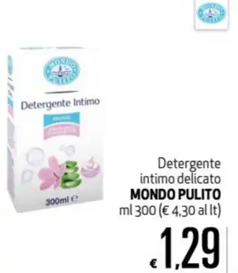 Maxi Supermercati Mondo Pulito Detergente intimo delicato 300ml offerta