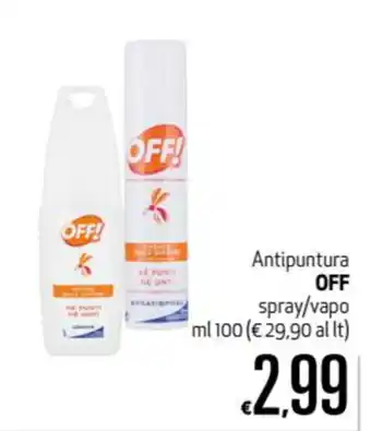 Maxi Supermercati Off Antipuntura spray/vapo 100ml offerta