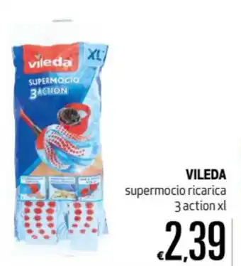 Maxi Supermercati Vileda Supermocio ricarica 3 action xl offerta