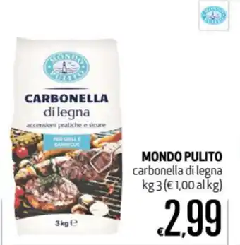 Mondo Pulito Carbonella di legna 3kg
