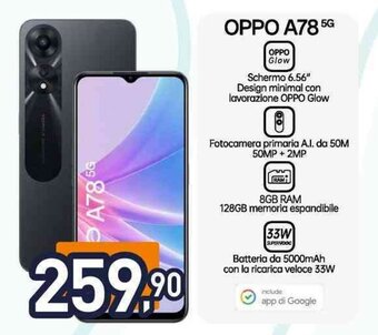 Unieuro OPPO A78 5G offerta
