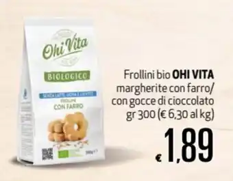 Maxi Supermercati Ohi Vita Frollini bio 300gr offerta