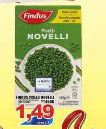Sacoph Findus Piselli Novelli 450g offerta