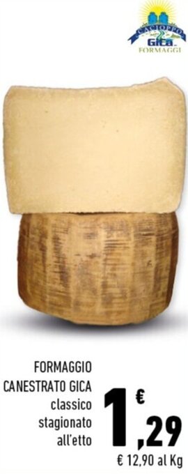 Conad Margherita FORMAGGIO CANESTRATO GICA offerta