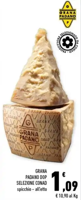 Conad Margherita GRANA PADANO DOP SELEZIONE CONAD spicchio offerta