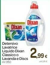 Carrefour Dixan Detersivo Lavatrice offerta