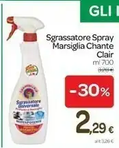 Carrefour Chanteclair Sgrassatore Spray Marsiglia 700 Ml offerta