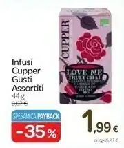 Carrefour Cupper tee 378113 Tè Alla Frutta E Alle Erbe offerta