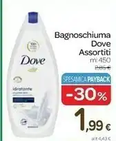 Carrefour Dove Bagnoschiuma 450 Ml offerta
