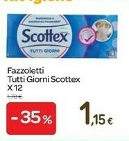 Carrefour Scottex Fazzoletti Tutti Giorni offerta