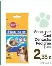 Carrefour Pedigree Snack Per Cani Dentasix 180 G offerta