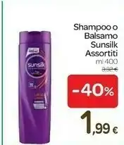 Carrefour Sunsilk Shampoo 400 Ml offerta