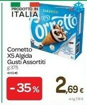 Carrefour Algida Cornetto Nocciola 375 G(ml) offerta
