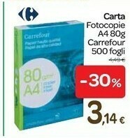 Carrefour Carrefour Carta Fotocopie A4 80g offerta