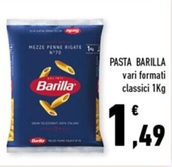 Conad Margherita PASTA BARILLA vari formati classici 1kg offerta