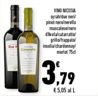 Conad Margherita VINO NICOSIA 75cl offerta