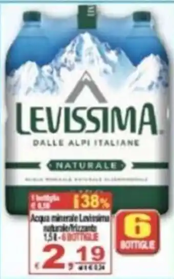 CTS Supermercati Acqua minerale Levissima /naturale 1,5 lt offerta