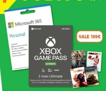 Microsoft 365 Perosnal + Xbox Game Pass