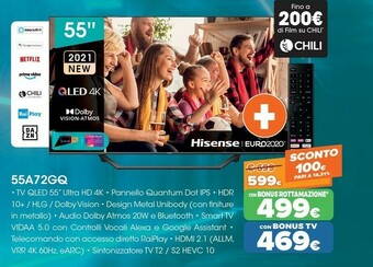 Expert Hisense 55A72GQ offerta