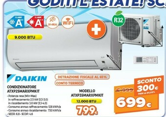 Expert Daikin Condizionatore ATXP25MARXPMKIT offerta