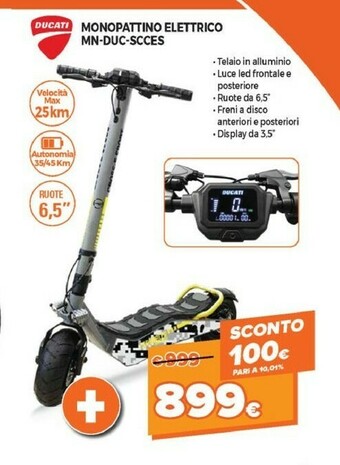Ducati Monopattino Elettrico MN-DUC-SCCES