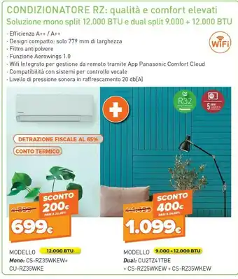Expert Panasonic CS-RZ35WKEW + CU-RZ35WKE offerta