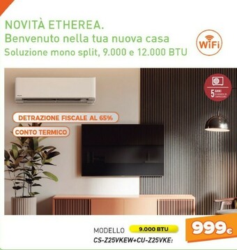 Expert Panasonic CS-Z25VKEW + CU-Z25VKE Climatizzatore Split System Bianco offerta